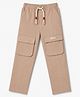 Spark Cotton Woven Full Length Cut N Sew Trouser With Pockets & Patch - Beige