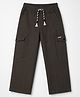 Spark 100% Cotton Woven Full Length Cut N Sew Trouser With Cargo Pockets - Grey