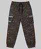 Spark 100% Cotton Woven Full Length Camouflage & Text Printed Trouser With Cargo Pocket - Grey