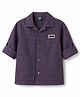 Spark Cotton Woven Full Sleeves Solid Colour SweatJacket - Purple