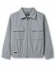 Spark Cotton Woven Full Sleeves Solid Colour Jacket with Pockets - Light Grey