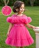 Mark & Mia Woven Sleeveless Frill Party Dress With Sequins Detailing - Pink