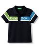 UCB Cotton Knit Half Sleeve Polo T-Shirt Navy Blue 10-11 Years