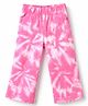 UCB Cotton Knit Full Length Tie Dye Printed Culotte -Neon Pink
