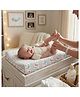 ZIKKU Baby Diaper Changing and Massage Pad with Safety Belt and Cover Teddy  Pad + Iceland Cover- Grey