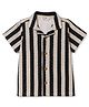 Primo Gino Cotton Woven Shirt with Half Sleeves and Striped in Beige for 4-5 Years