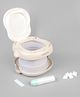 Babyhug Folding Potty Seat for Toddlers - Owl Design| Portable & Convenient Design| Easy to Carry & Store| Comfortable Seating| Ideal for Potty Training| Poly Bags for Hygienic Disposal