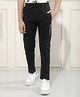 CRIMSOUNE CLUB Cotton Woven Solid Pants - Black