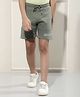 CRIMSOUNE CLUB Cotton Woven Brand Name Printed Shorts - Green