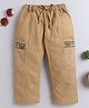 BAATCHEET Cotton Woven Warli   Embroidered Pants - Beige