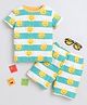 BABY NATION Cotton Knit Half Sleeves Sun Printed Coordinating Tee & Shorts Set - Green