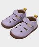 Mi Arcus Solid Velcro Closure Sandals - Lavender