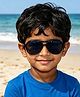 Babyhug Free Size Solid Coloured Sunglasses - Black & Blue