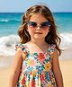 Babyhug Free Size Butterfly Shaped Sunglasses - Blue & Pink