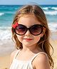 Babyhug Free Size Sunglasses With Bow Applique - Black