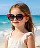 Babyhug Free Size Sunglasses With Star Applique - Black & Red