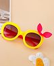 Babyhug Solid Coloured Sunglasses With Bow Applique - Yellow & Pink