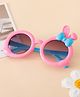 Babyhug Solid Coloured  Sunglasses With Applique - Pink