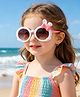 Babyhug Solid Coloured  Sunglasses With Applique  - White