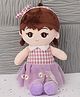 Dukiekooky 30 cm Kids Super Cute & Adorable Assorted Doll Soft Toy- Purple
