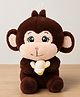 DukieKooky 28 cm Kids Super Cute & Adorable Dark Cute Monkey Soft Toy- Dark Brown
