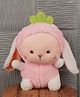 Dukiekooky 30 cm Kids Super Cute & Adorable Hat Sheep Soft Toy- Pink