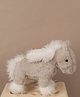 Dukiekooky 27 cm Kids Super Cute & Adorable Furry Horse Soft Toy- Grey
