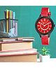 Kool Kidz Glittered Analogue Watch - Red