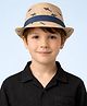Vritraz Cotton Woven Sharks  Designed Hat - Brown - Circumference - 52-56 Cm