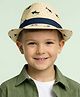 Vritraz Cotton Woven Sharks  Designed Hat - White - Circumference - 52-56 Cm
