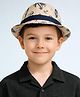 Vritraz Cotton Woven Beach Theme Designed Hat - Beige - Circumference 52-56 Cm