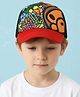 Vritraz Woven Cartoon Printed Baseball Cap - Blue - Circumference 52-56 Cm