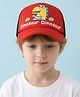 Vritraz Woven Dinosaur Printed Baseball Cap - Red - Circumference 52-56 Cm