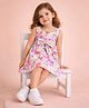 StyloBug Cotton Woven Sleeveless Floral Printed Dress - Multi Colour