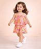 StyloBug Cotton Woven Sleeveless Floral Printed Jumpsuit - Pink