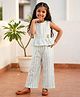 The Magic Wand Woven Sleeveless Striped Coordinating Top & Pant Set - Mint Green