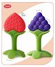 Aditi Toys Baby Silicone Teether & Fruit Teether Pack of 2 - Multicolour