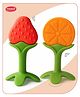 Aditi Toys Baby Silicone Teether & Fruit Teether Pack of 2 - Multicolour