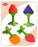 Aditi Toys Baby Silicone Teether & Fruit Teether Pack of 4 - Multicolour