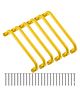 REZNOR 19-inch Long Metal Playground Handles for Safe and Sturdy Backyard Monkey Bars, Yellow, Pack of 6