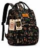 Motherly Elegant Diaper Bag for Mothers for Travel(Royal Print Black)