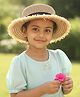 Priaansha Creation Knit Adjustable Ribbon Detailed Straw Hat - Light Brown - Circumference 50 Cms