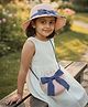 Priaansha Creation Knit Bow  Applique Detailed Straw Hat With Sling Bag - Pink - Circumference - 50 Cm