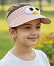 Priaansha Creation Knit Eyes Applique Detailed Straw Hat - Pink - Circumference - 50 Cm