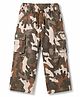 Olio Kids Cotton Woven Full Length Cargo Military Pant - Multicolor