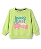 Olio Kids Sinker Knit Full Sleeves T-Shirt with Text Print - Neon Green