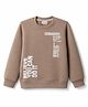 Olio Kids Fleece Knit Winter T-Shirts Full Sleeves Round Neck Tan 2-3 Years