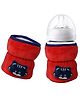 The Little Looker Plush Cotton Bottle Cover Wide Neck Red - Fits 125ml Bottle (Cartoon Print May Very)