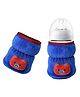 The Little Looker Plush Cotton Bottle Cover Wide Neck  Blue - Fits 125ml Bottle (Cartoon Print May Very)