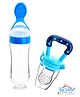 THE LITTLE LOOKERS Infant Squeezy Silicone Food Feeder & Fruit Pacifier Pack of 2 - Blue
